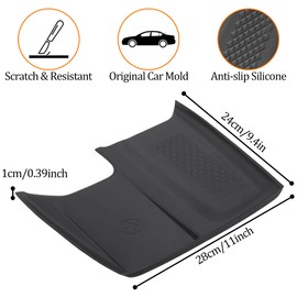Wireless Charging Anti-Slip Mat for Grand Highlander, Black Silicone Protective Pad Phone Charger Pad for 2024 2025 Grand Highlander Center Console Interior Accessories