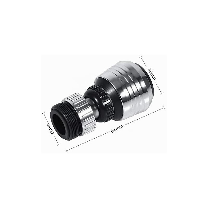 Ftvogue Filtro de Boquilla de Llave Giratorio de 360 Grados