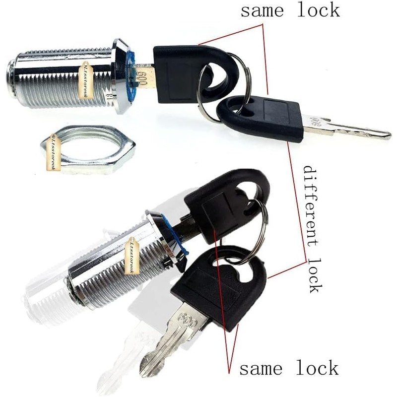Lsgoodcare 10Pack Security Mailbox Lock Cabinet Drawer Cupboard Cam Lock