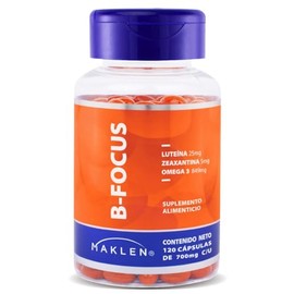 LUTEINA + ZEAXANTINA + OMEGA 3 - Maklen B-Focus - Luteína con Zeaxantina y Omega 3 - Apoya la Visión y Salud Ocular - 120 Softgels de 700 mg