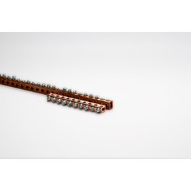 Copper Terminal Ground Bar Kit with Screws Included and Pre-Inserted - 4 Inch