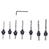 8pcs/set Countersink Drill Bit Countersink Bit Screw Set High Speed