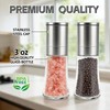 Salt and Pepper Grinder Set of 2, Manual Grinder with