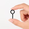 1 Inch Black Screw Eyes, 100 Pcs Metal Screw Hooks,