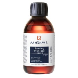Naissance Organic Evening Primrose Oil (No. 207) - 225ml - Natural, Certified Organic, Vegan - Nourishing and Hydrating for All Skin Types