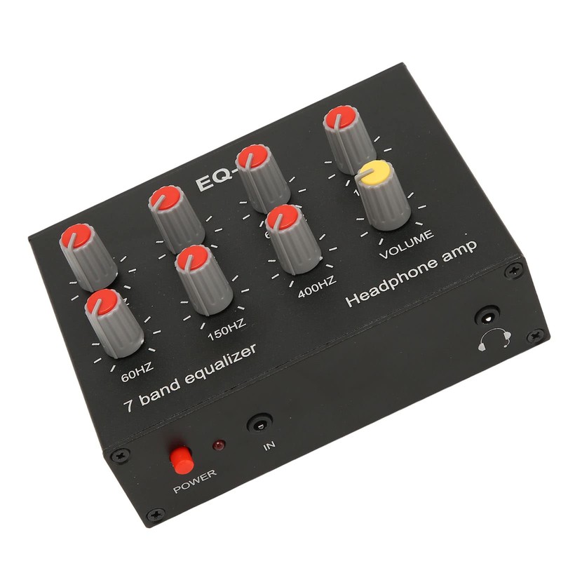 EQ-7 7 Band EQ Equalizer, 12dB High Bass Adjustment, Dual