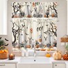 Spooky Dogs Halloween Curtains and Valances Set 3 Piece