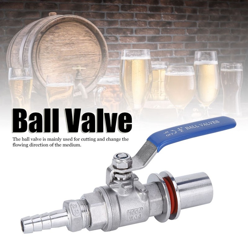 304 Stainless Steel Female Thread 1/2in Beer Kettle Ball Valve