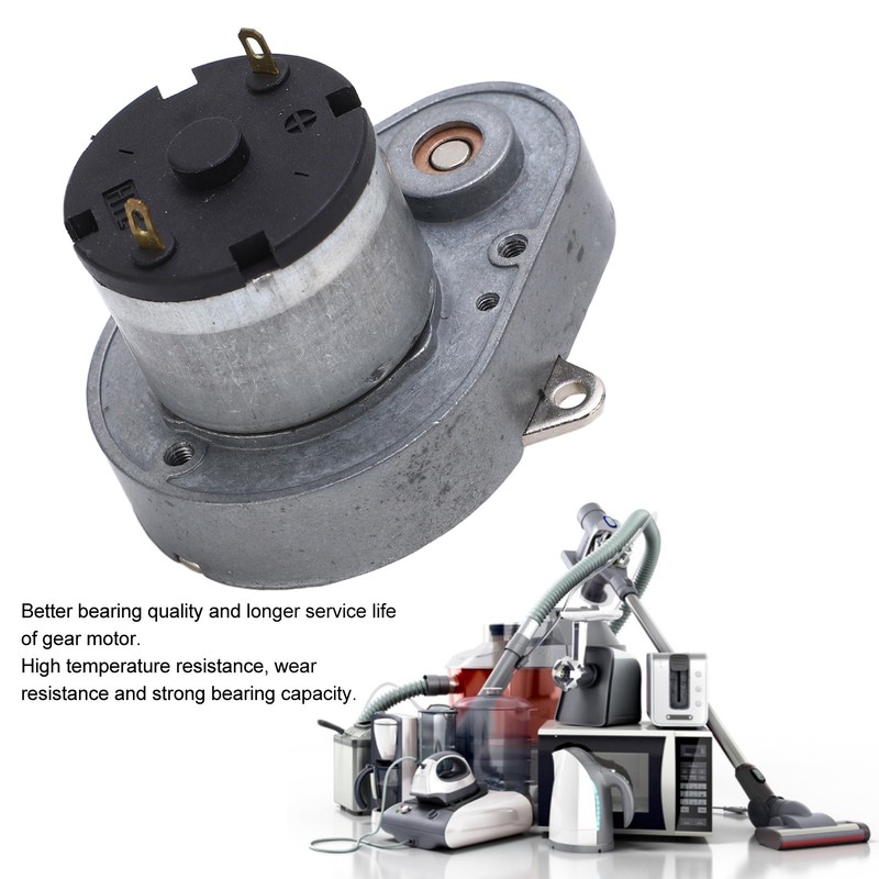 Gear Motor DC 12V 5RPM Speed Reduction Geared Motor Alloy