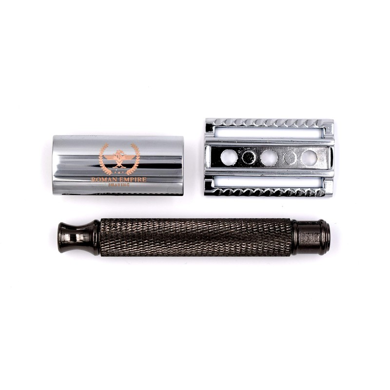 Roman Empire Shaving Caesar Red Brass Safety Razor - Elegant