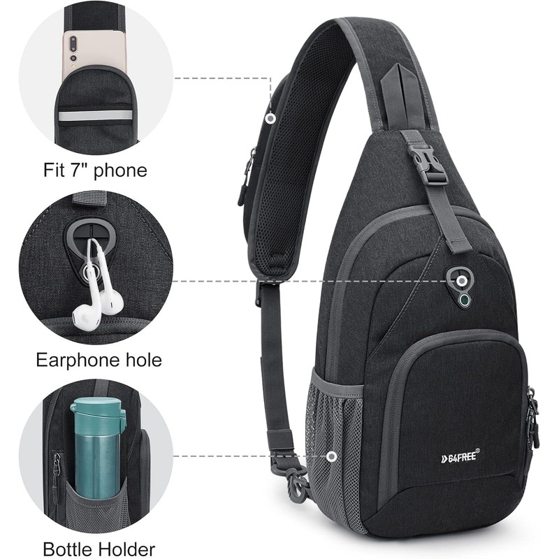 G4Free - Bolso bandolera RFID para senderismo al aire última