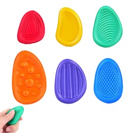 Quiet Fidget Toys, 6 Pcs Delicate And Unique Anxiety Toys, Portable Anger Management Toys, Sensory Stone, Suitable For Anxiety Relief, Stress Calming Fidget Toys Adults