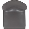 BOWERY HILL Contemporary Plastic Sled Base Stacking Chair in Gray