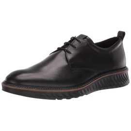 ECCO Men's ST.1 Hybrid Plain Toe Oxford, Black Smooth, 14-14.5