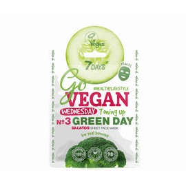 7Days Go Vegan Face Mask Green Day For Real Bunnies, 25gr