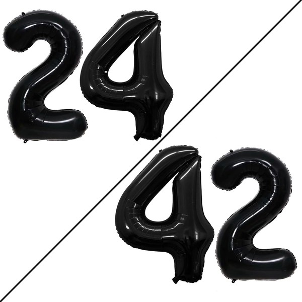 GOER Number 24 Balloons for 24th Birthday Party Decorations,42 Inch