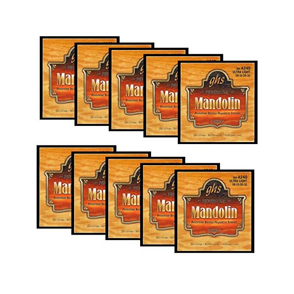 GHS Strings Mandolin Strings (A240-10 Set)