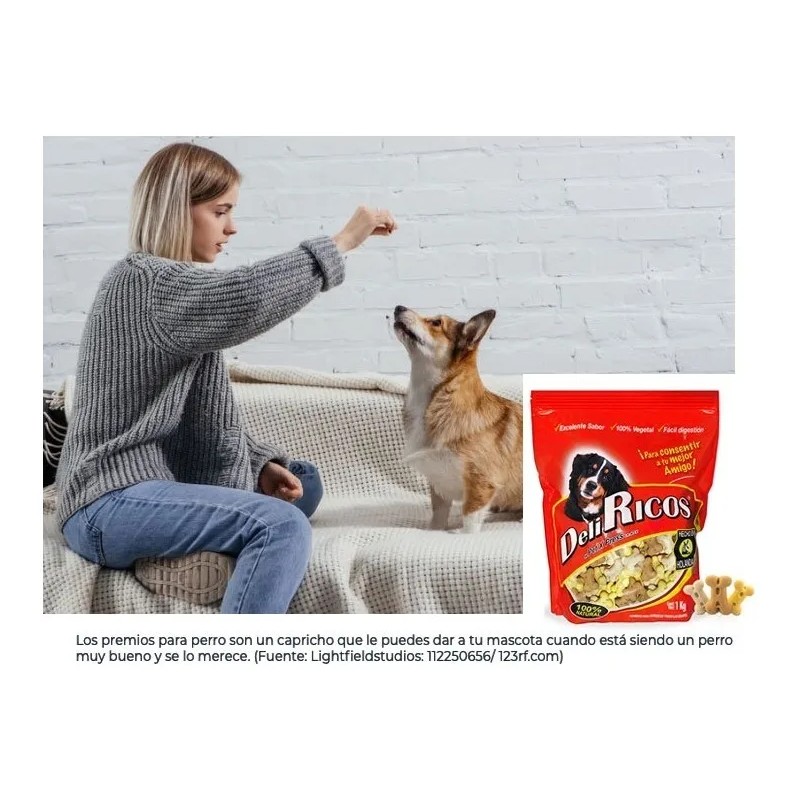 Premios Perro Deli Ricos® Excelente Sabor, 100% Natural 1 Kg
