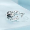 Shysnow Scorpion Ring for Halloween Gifts 925 Sterling Silver Adjustable