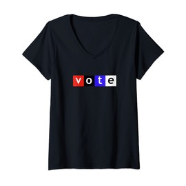 Womens Vote NPR Election V-Neck T-Shirt