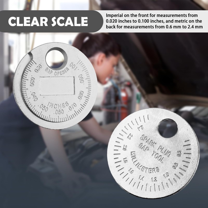 Spark Plug Gap Tool,Portable Spark Plug Gapping Tool Measurement Range