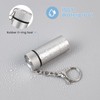 Keychain Box Container Case,Mini Aluminum Container Case with Spoons,Portable Travel