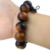 vv8oo Bracelet Ebony Wood 20mm Beads Yin Yang Feng Shui