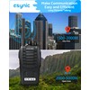 eSynic 4Pack Walkie Talkies 5KM/3Miles Long Range 16 Channels Walky