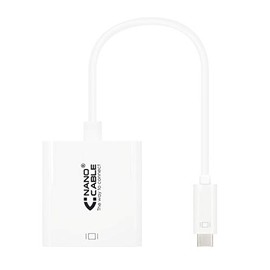 Blendend 15cm USB C to DVI-D Adapter, Allows you to connect USB-C devices to DVI monitors, ideal for presentations and graphic work.