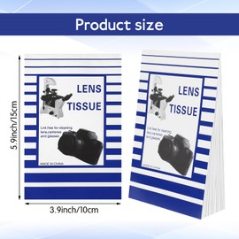 500 Pieces Lens Cleaning Paper Lens Paper Microscope Tissue Glasses Cleaner Paper Lens Cleaner Cloth for Microscope Lens for Camera Lenses Microscopes Computer Screens Magnifiers Glasses