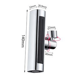 Tap Attachment Rotating Tap Extension Tap Rotating Tap Swivel Tap Attachment Aerators for Taps Diameter of Interface 22 mm