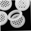 TEHAUX Wardrobe Air Vent Holes 20pcs Round Plastic Vents Cabinet