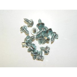 Unbranded/Generic #10 x 3/8" Hex Washer Hd. Slotted Sheet Metal Screw-Zinc Plated - Lot of 250 Pcs
