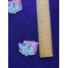 5pc. Cat Nap, Kitty Planar Resin Flatback, Cabochon, Bow Center,