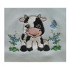 Baby Cow (1185) - Embroidered Medium Weight Star Fleece Baby