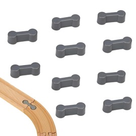 Wooden Railway Accessories, Wooden Railway Set, Connectors Adapter Ruler for Wooden Rails, Railway Connectors, Plastic Rail Rails, Connectors Track Connectors, Children's Wooden Railways Tool, Pack of