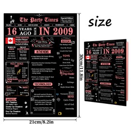 16th Sweet Birthday Cards, 16th Black Pink Birthday Decorations, Best 16 year old Birthday Gifts for Girls Daughte, Happy Birthday Cards for Granddaughter