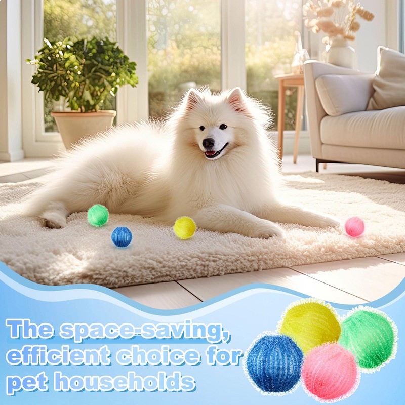 24 Pcs Pet Hair Remover for Laundry Catcher Balls Reusable