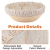 4 Pcs Banneton Covers, 10 Inch Reusable Banneton Liners, Easy