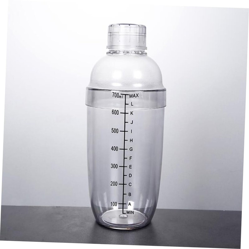 BIUDECO Milk Tea Shaker Fall with Scale 700ml Resin Bottle