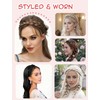 Ausing Stretch Braid Hair Headband 2PCS Braided Hair Hoops and