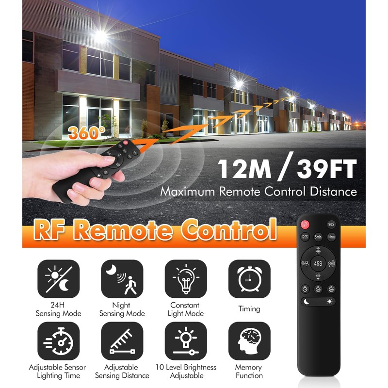 MEIKEE Security Lights with Motion Sensor 60W 5640 Lumen Dimmable