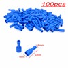 JZK 100pcs 6.3 x 0.8mm Blue Quick Connectors Socket Fully