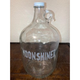 Glass Jug 1 Gallon Glass Jug With Sandblasted Moonshiner Lettering