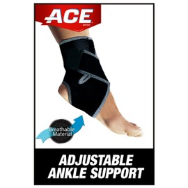 Ace Neoprene Ankle Brace, One Size (1 Brace)