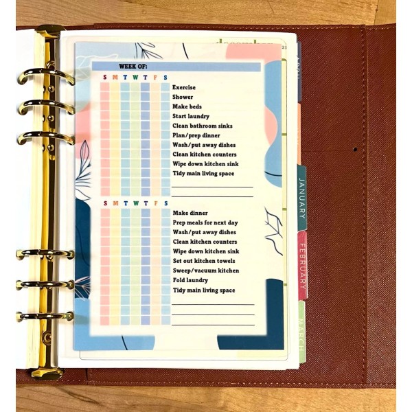 Handmade Daily Habits Personal Goals Dashboard 4 use with ErinCondren