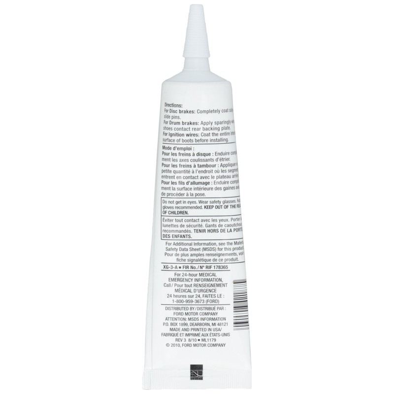 Ford Genuine Ford Fluid XG-3-A Silicone Brake Caliper Grease and