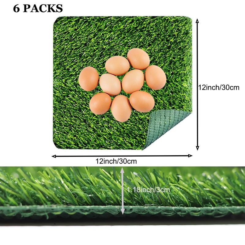 VERAMI 10Pcs Chicken Nesting Pads for Laying Eggs,12" x 12"