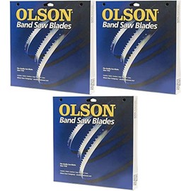 Olson Saw FB23193DB 1/2 by 0.025 by 93-1/2-Inch HEFB Band 3 TPI Hook Saw Blade Pack of 3