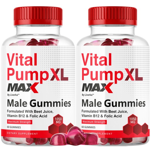 (2 Pack) Vital Pump XL Max for Men Gummies -